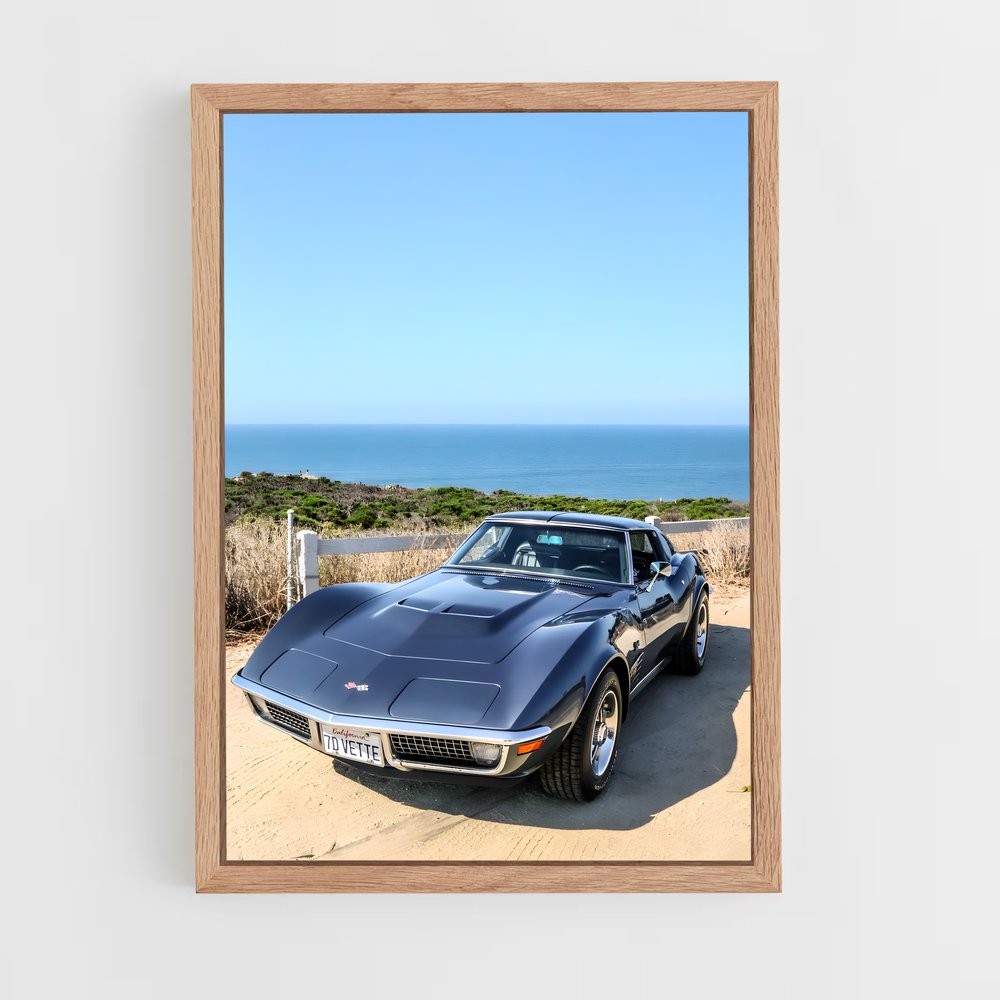 Poster Corvette au Crépuscule – affiche Chevrolet (vue 4)